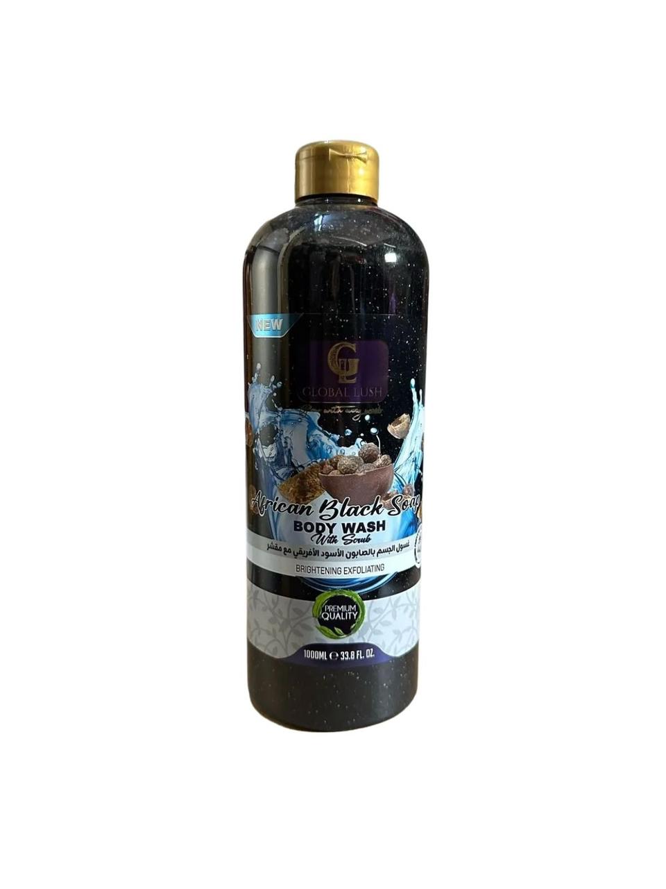 African Black Soap Body Wash with Scrub