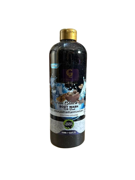 African Black Soap Body Wash with Scrub
